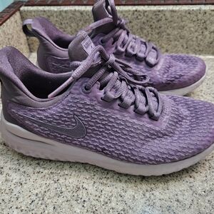 Nike Purple Sneakers with Textured Mesh Upper